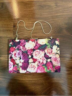 kate spade Floral Rose Print Crossbody Bag - Pink Multi